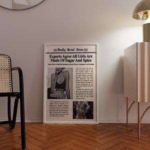 Sugar and Spice Newspaper Poster